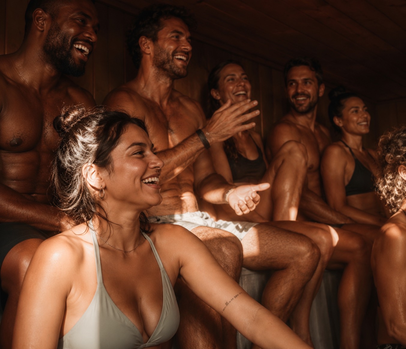 Guests enjoying a Sauna Habit ritual